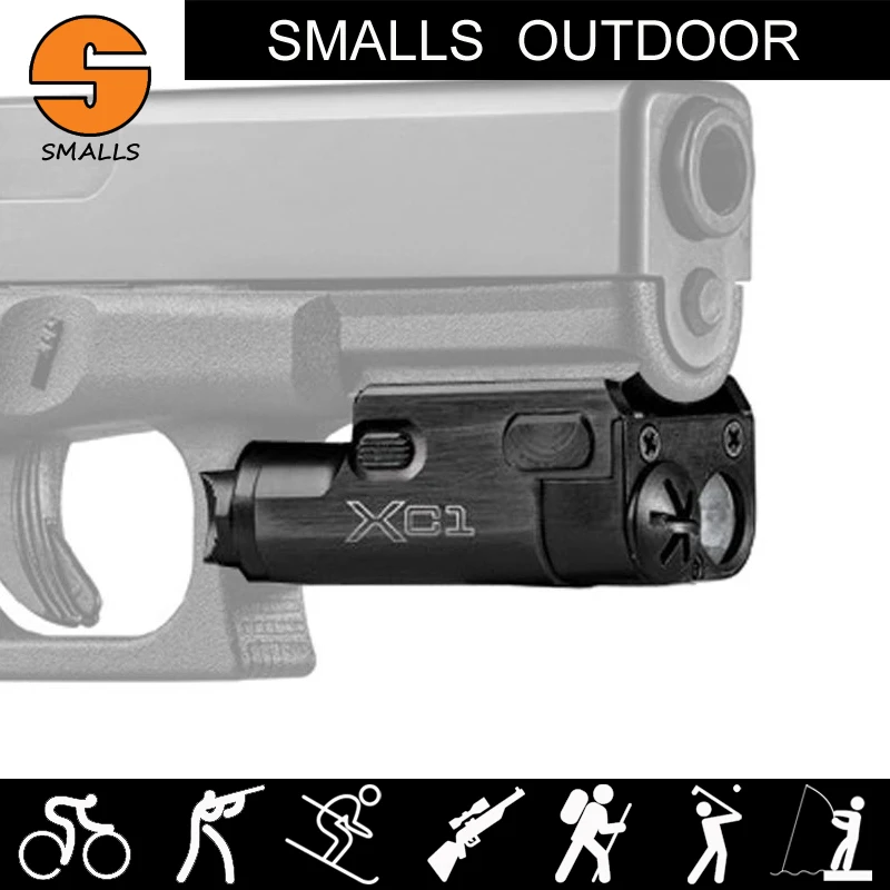 hot sale New tactical flashlight SF XC1 LED Ultra Compact Handgun Light fits 20mm picatinny rail for hunting shooting | Спорт и
