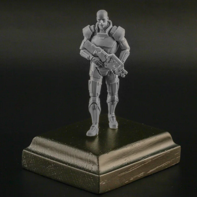 

Unpainted Kit 1/32 54mm Future fighter soldier not have basefigure Historical Figure Resin Kit