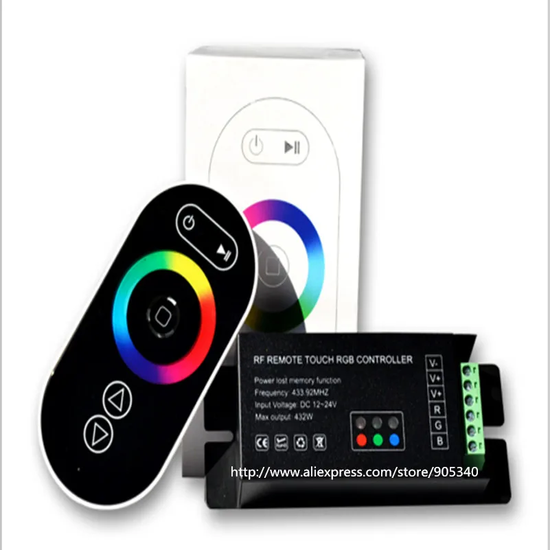 

RF remote touch RGB led controller 18A led strip controller ,rgb led driver,touch dimmer,wireless controle ,controlador GT888