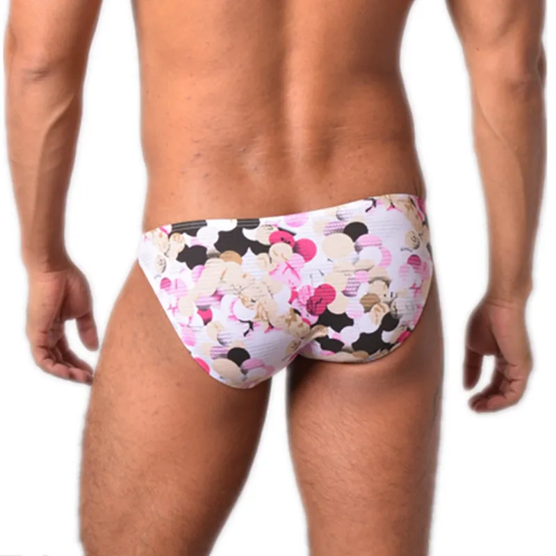 Хлопковое нижнее белье мужские трусы сексуальные с цветочным принтом Homme Sexy Cueca