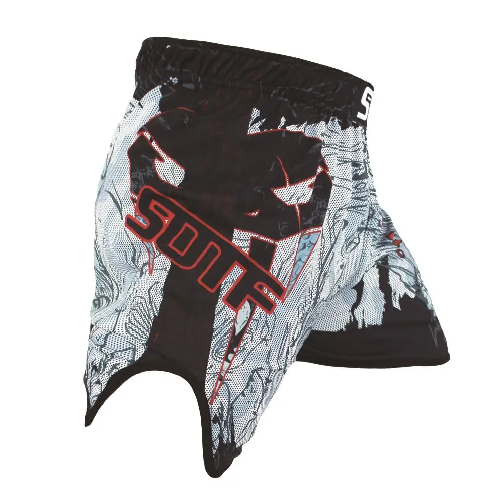 Roupas de Boxe Calções de Luta Sotf Cobra Venenosa Estiramento Tecido Masculino Feminino Geométrico Boxing Shorts Tigre Muay Thai Mma