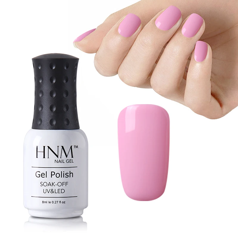 HNM 24 розовых Цвета Гель лак для ногтей долговечный Светодиодный УФ удачный Esmaltes