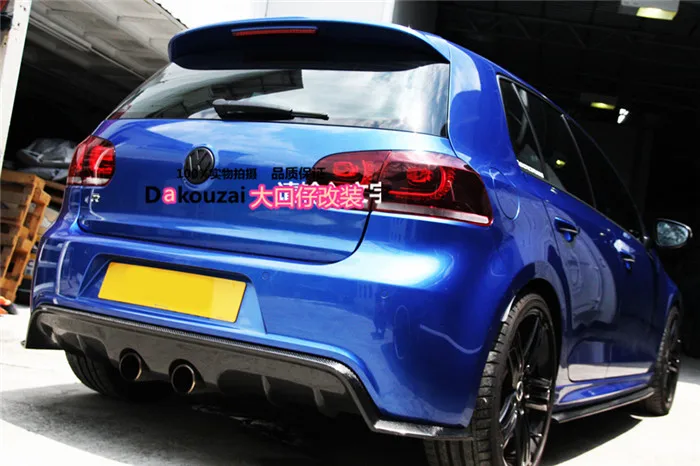 

Fit for Golf 6 R20 modified surround golf R Exot carbon fiber Rear diffuser bumper rear lip rear spoiler