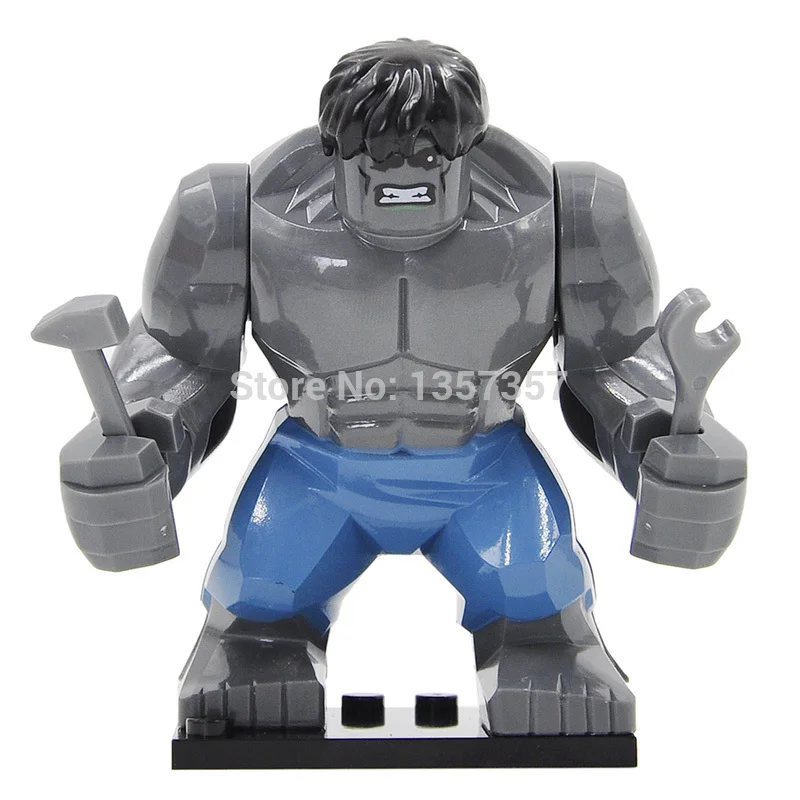 Супер герой высокие строительные блоки Халк Дэдпул Бейн фигурка танос Darkseid Gorilla Grodd Mark 38 Igor дети пещера Тролль экшн-игрушки
