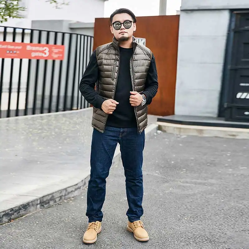 Zozowang 2018 New plus size S-6XL Men Casual Vest Winter Coat Men Waistcoat Sleeveless Jacket Solid Outwear Vest Men 4 Colors 