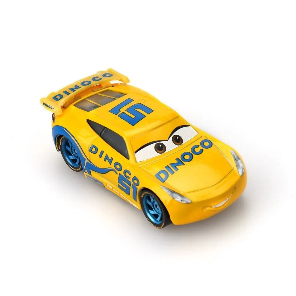 Машинки Disney тачки 3 Pixar Mcqueen storm 1:55 литой металлический сплав желтая игрушечная