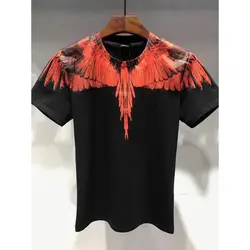 Бренд Орел крыло футболка животного Camiseta 3d футболка для Для мужчин Забавные футболки Повседневное Фитнес футболка MARCELO BURLON рубашки смесь patt