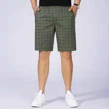 Новые Брендовые мужские шорты летние модные клетчатые повседневные бермуды в британском стиле мужские Брендовые мужские шорты Карго больших размеров 5XL