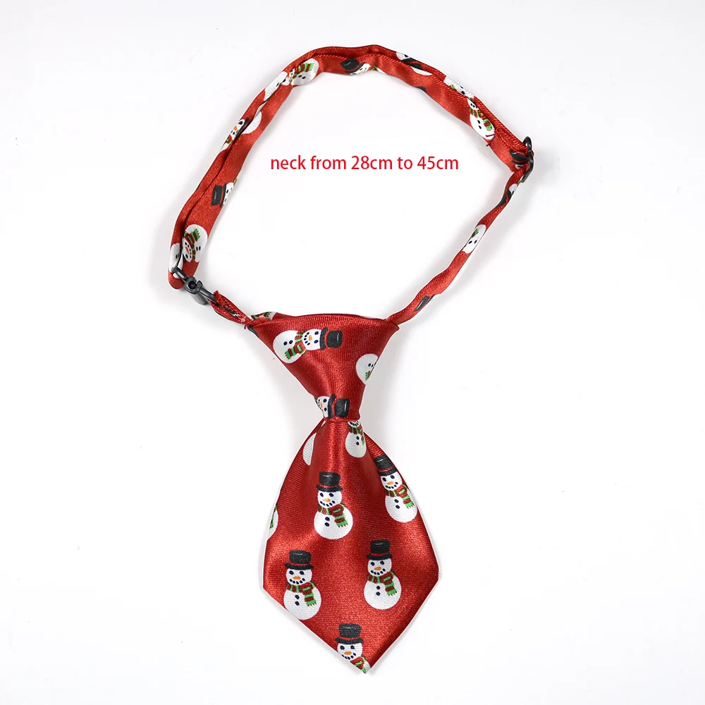 100pcs Christmas Pet Supplies Pet Dog Cat Xmas Neckties Bowties Santa Deer Pet Dog Grooming Accessories Small-Middle Dog Ties