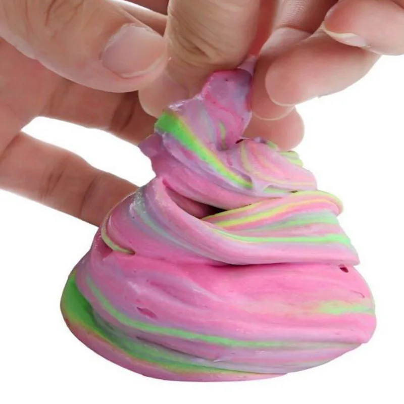 Пушистый Floam Slime Mud IY резиновая губка для детей и взрослых антистрессовая и расслабляющая цветная глиняная игрушка