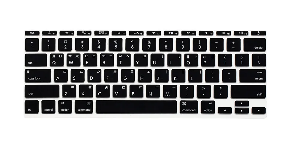 Для Macbook Air 1" 11,6 дюйм чехол для клавиатуры протектор 11,6 Корейский язык силиконовой кожи клавиатура Обложка