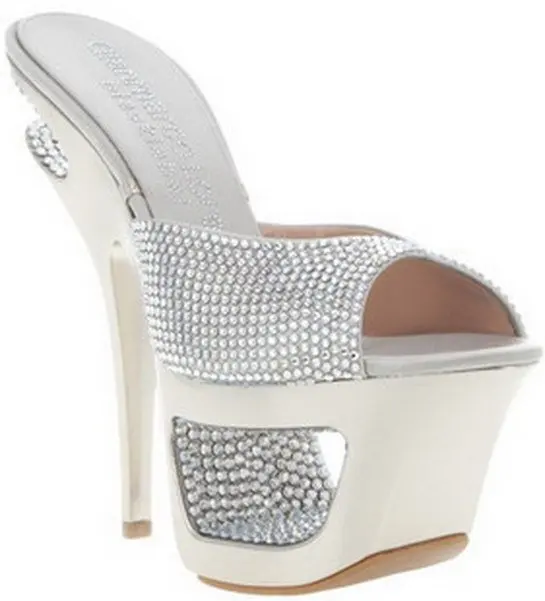 silver platform dress sandals