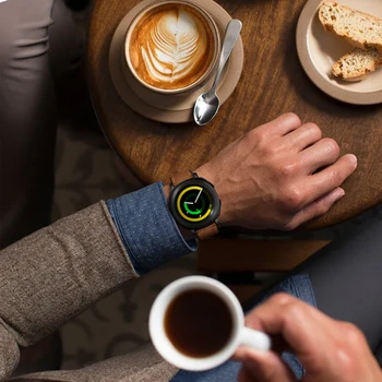 

Leather Watch Strap Wristband For Garmin Vivoactive 3 Samsung Gear Sport S4 Replacement Watch Accessories Red Brown Leather belt