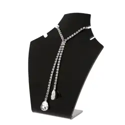 Ювелирный дисплей держатель для полки стойки для ожерелья серьги Показать акриловые черные модные модель декорирование бутика кулон