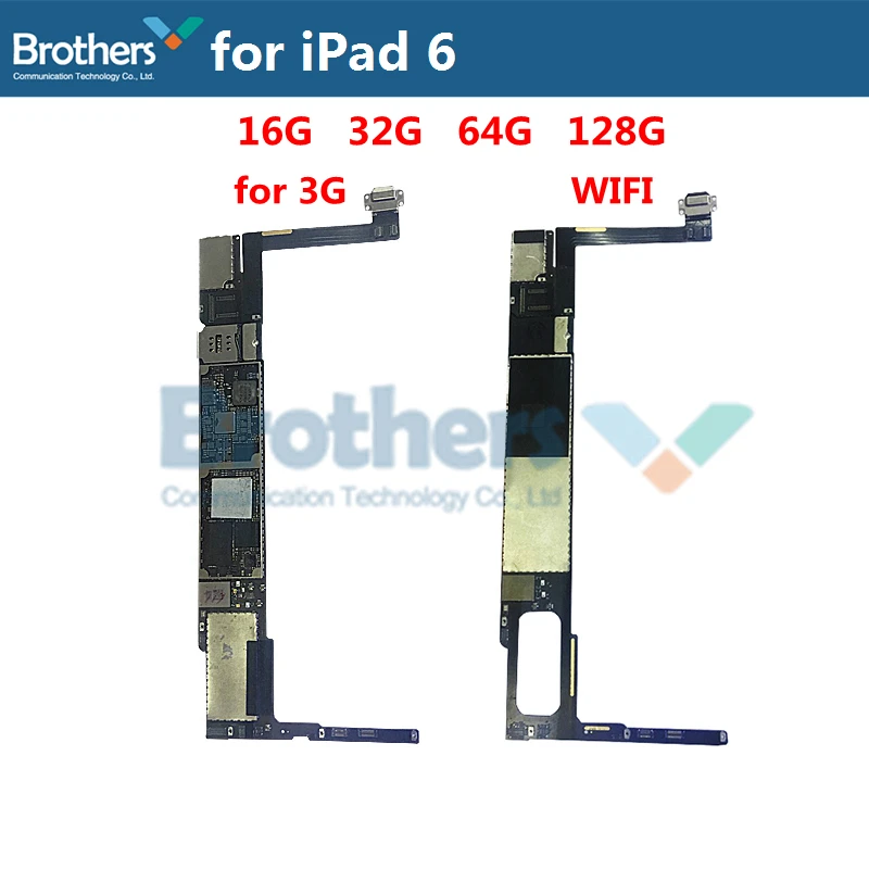 Материнская плата для iPad 6 3g wifi версия материнская плата с Fringerprint/без для iPad 6 16G 32G 64G 128G Протестировано оригинальное качество