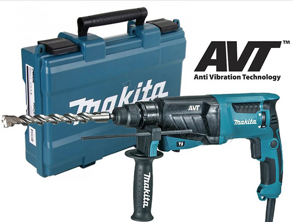 Япония Makita HR2611F молоток 2610 Ударная дрель 2600 многофункциональная 2631F демпфирующая ручная дрель 800 Вт