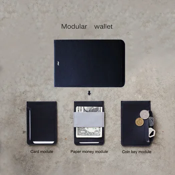

MAG modular wallet short section of the wallet can be split demolition magnetic card bag clip light and portable