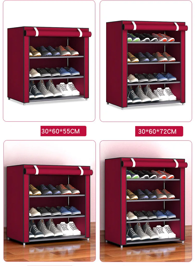 Шкаф для хранения обуви для защиты обуви от пыли, полка, органайзер, нетканый материал, большие, средние, маленькие стеллажи для обуви, полка для дома, спальни