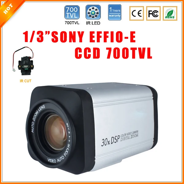 1/3" 700 TV Lines 30 X Zoom Sony Effio e CCD 4140+673 700TVL Indoor ...