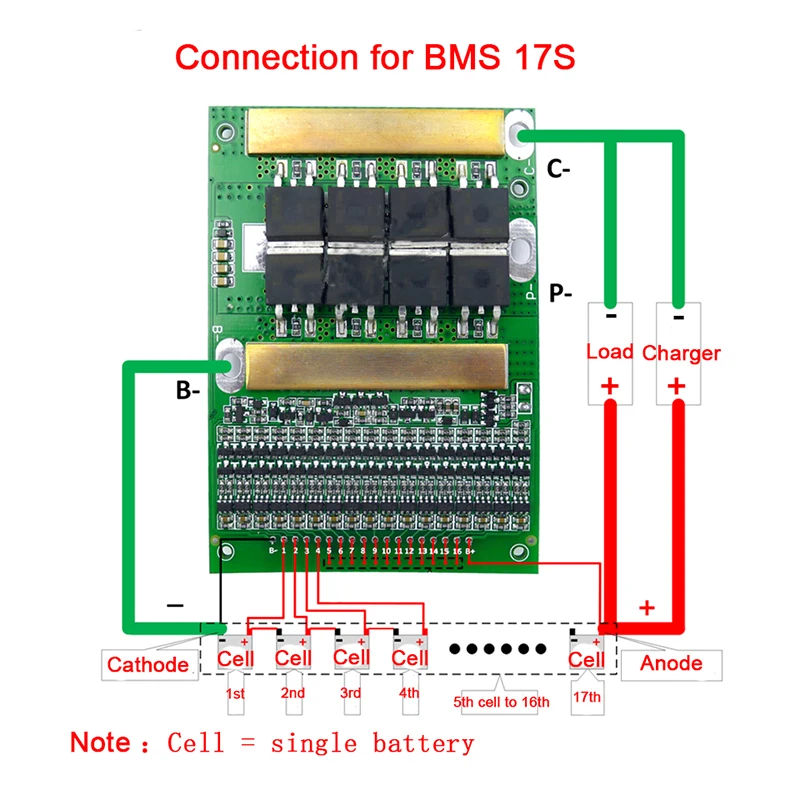 BMS 6S до 17S 50A 3,2 V 3,7 V 18650 литий-ионный аккумулятор балансир 10S 13S 16S Lifepo4 BMS Lipo PCM балансировочная Защитная плата
