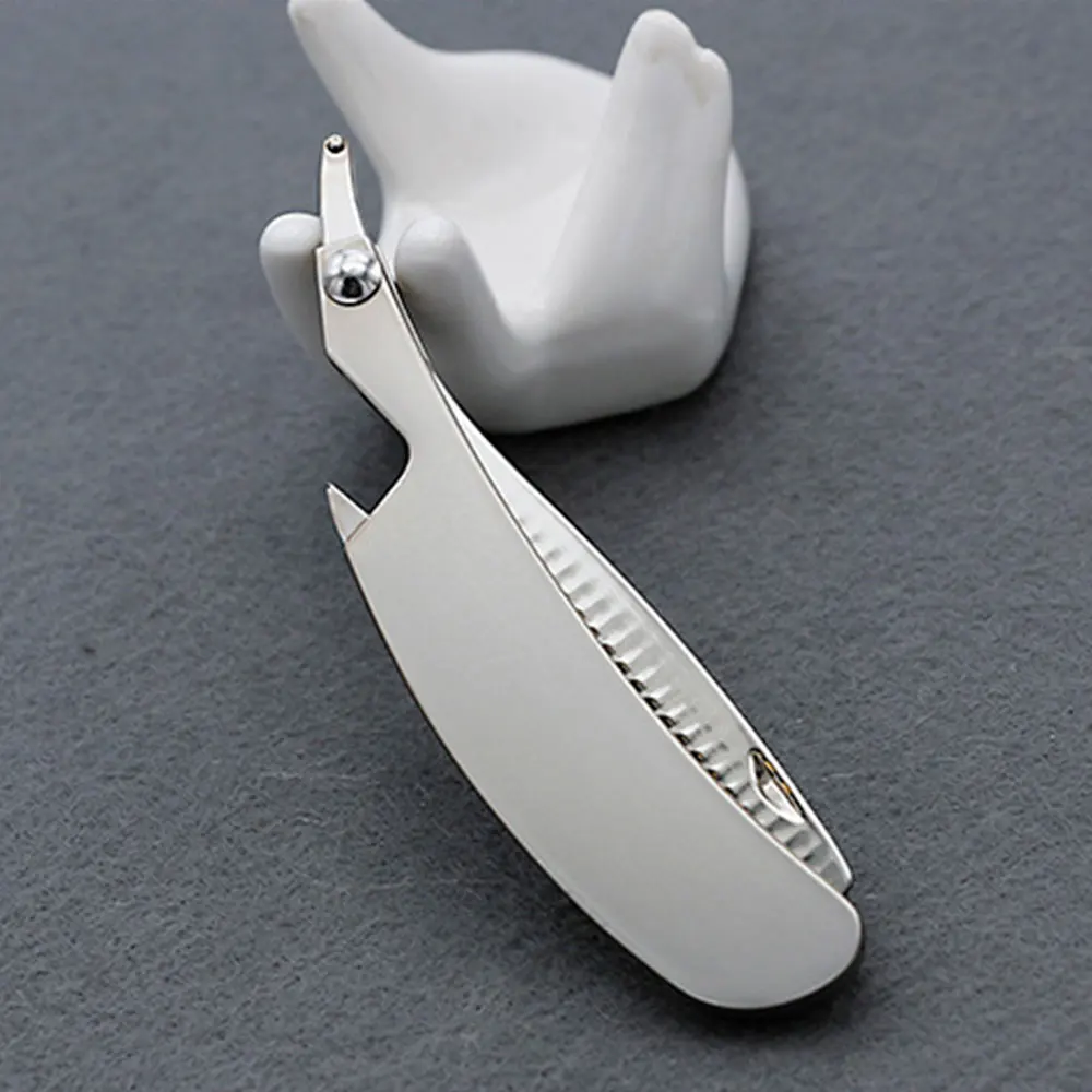Портативный для мужчин антистатические расческа в форме усов Нержавеющая сталь складной гребень можно использовать как открывалка для