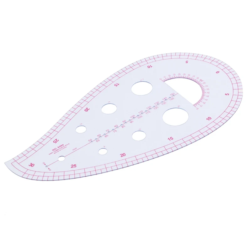 Multifunctional Sleeve Curve Ruler Measure Plastic Dressmaking Tailor