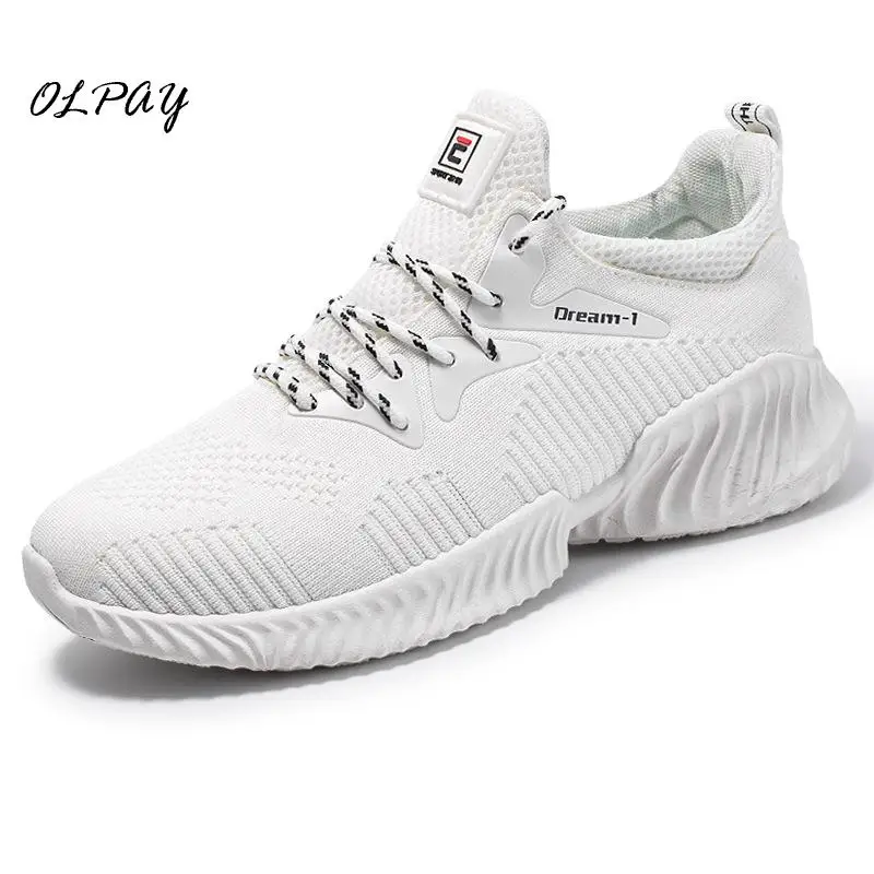 

2019 spring new flat bottom flying woven shoes Men's shoes Good ventilation Korean version of wild casual shoes Handsome