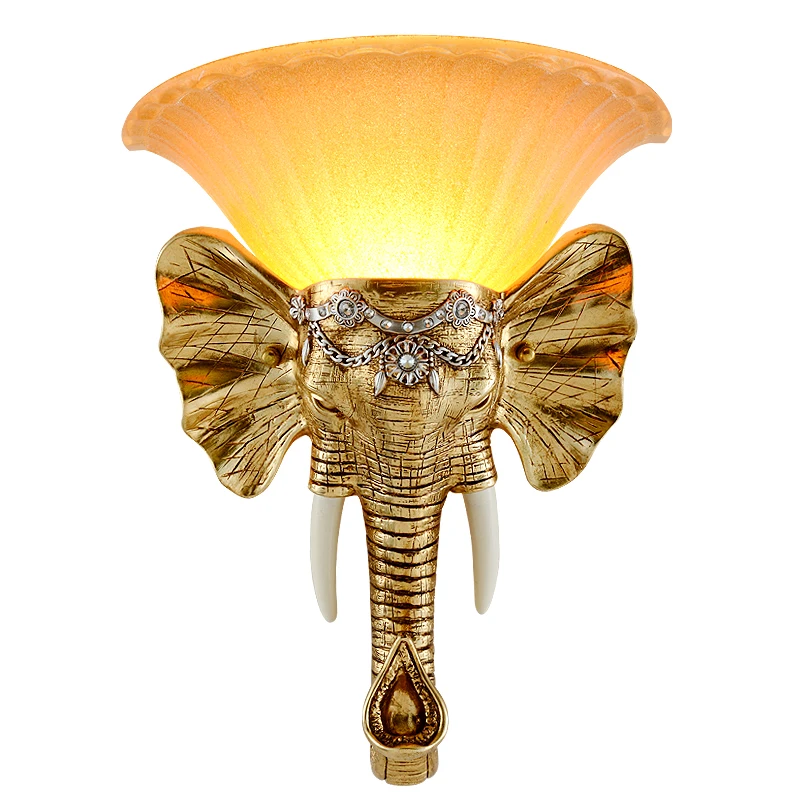 

European Angel Shaped Resin Wall Lamp Elephant Shaped Resin Wall Lamp Vintage European Style Wall Lamps For Living Room MING