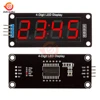 TM1637 4-значный светодиодный модуль цифрового дисплея для Arduino I/O 7 сегментов, 0,56 дюйма, часы, красный, зеленый, синий, трубный Последовательный ... ► Фото 2/6