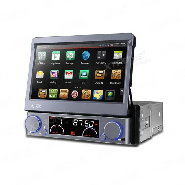  7" Quad Core Android 4.4.4 OS 1 Din Car DVD Single Din Car Radio One Din Car Navigation with 1024*600 Resolution & Mirror Link 