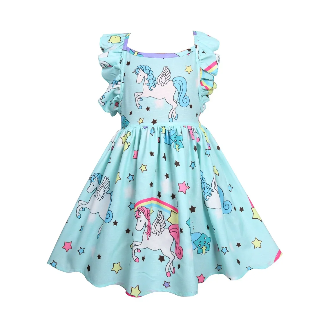 Unicorn Strappy Backless Dress And Headband -Unicorn Fashion