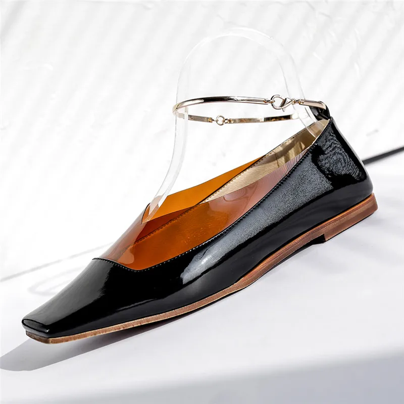 MORAZORA/; женская обувь на плоской подошве из высококачественной лакированной кожи и ПВХ; удобная летняя обувь с квадратным носком; модная повседневная женская обувь