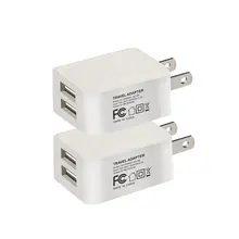 50 шт. USB настенное зарядное устройство 12 Вт 2.4A два usb порта быстрое портативное USB дорожное настенное зарядное устройство с Умной технологией