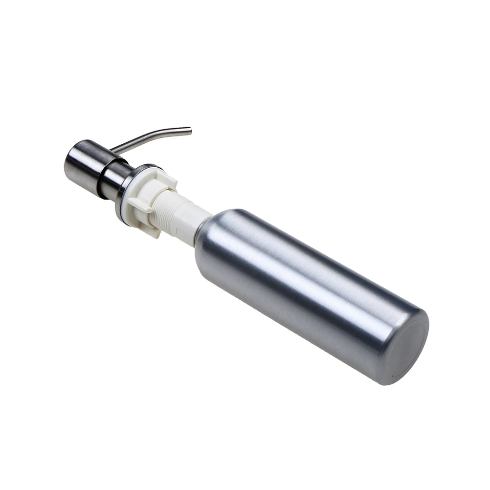New Mounted Kitchen Vessel Liquid Soap Dispenser 300ML Stainless Steel