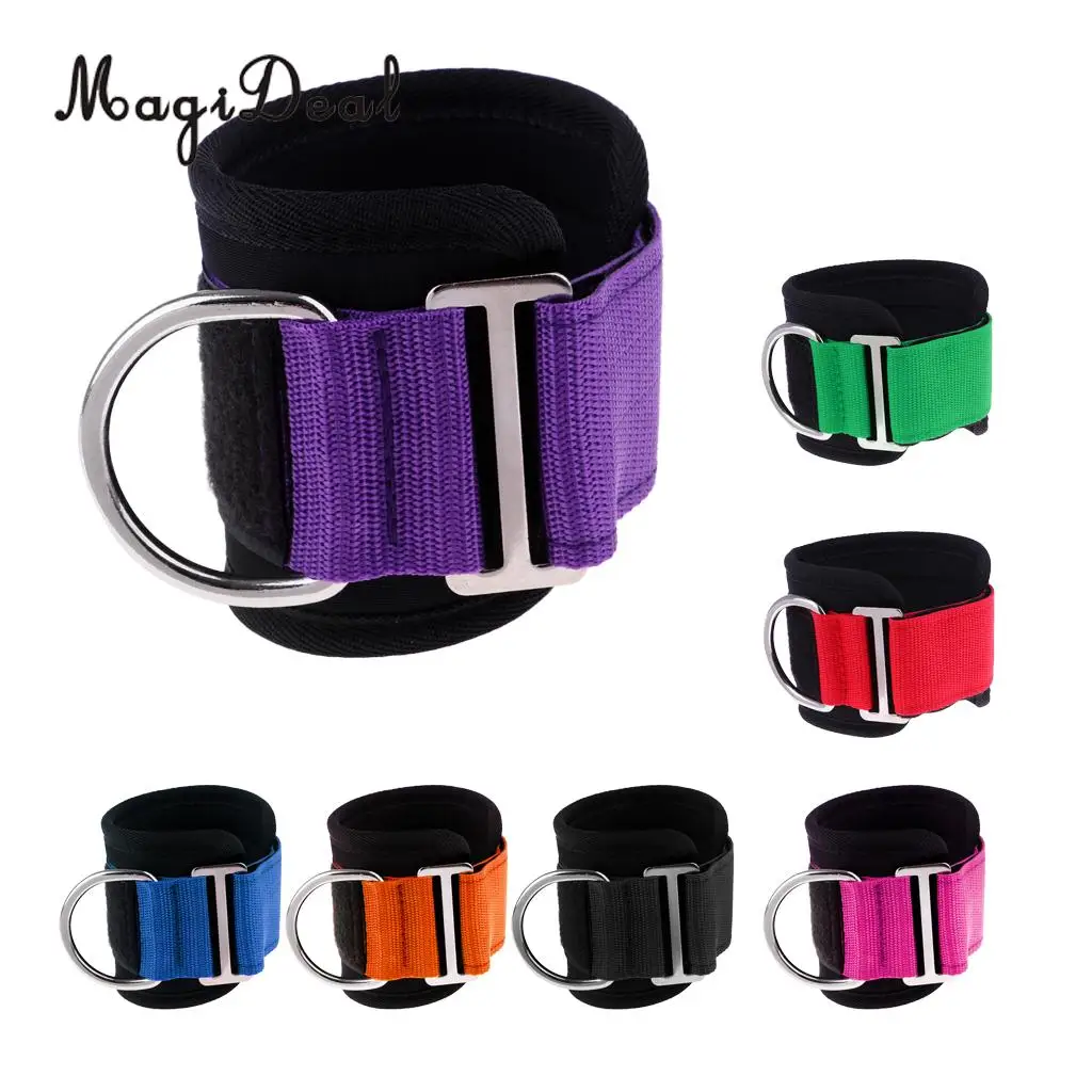 MagiDeal Ankle Anchor Strap D-ring Gym Leg Pulley Strap Lifting Fitness Exercise Strength Ankle Strap Belt Training Equipment