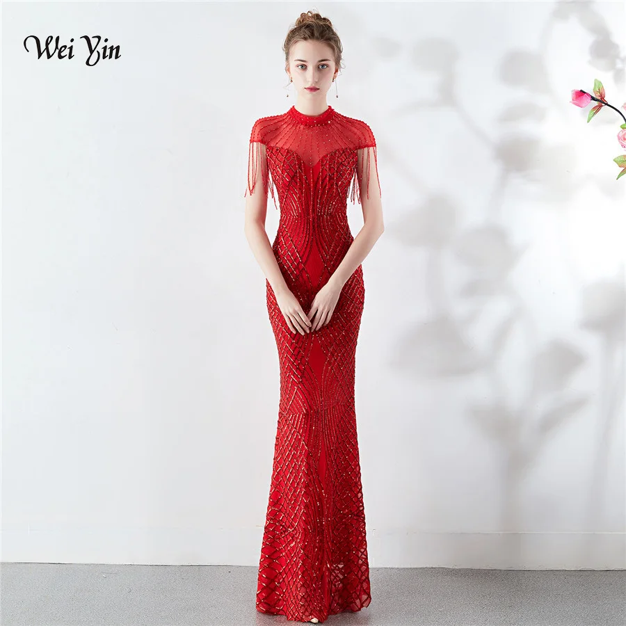 High neck mermaid dress Clearance