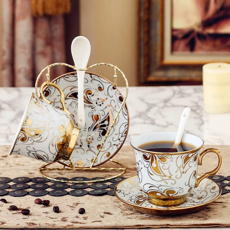 Ceramic coffee cup set sets of household high end tea set creative cup