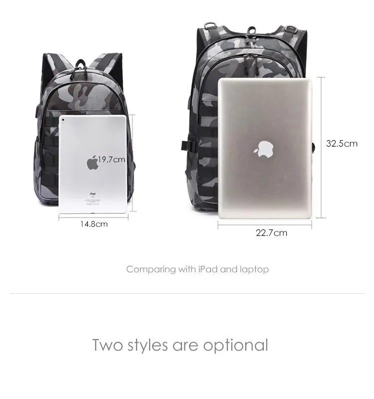 Мини-сумка PUBG, рюкзак, Мужская школьная сумка, Mochila Pubg, Battlefield infants, камуфляжный рюкзак для путешествий с зарядкой через USB, косплей