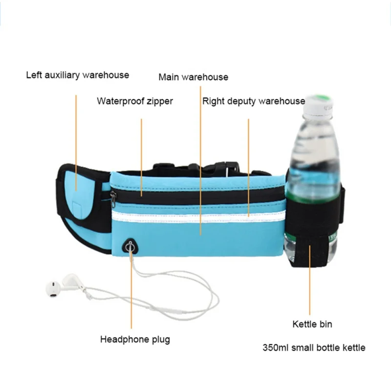 Спортивная поясная сумка для бега, водонепроницаемая, противоугонная, держатель для мобильного телефона, невидимый, пояс для чайника, сумка для живота, женская сумка для спортзала, фитнеса