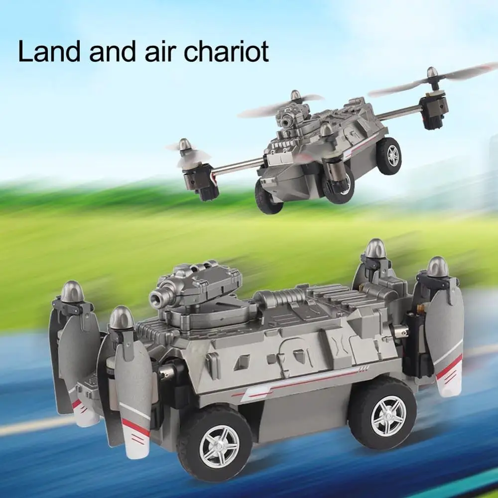

360 Degree Rotation WIFI High Pixel Air-Land Flying Chariot RC Drone Quadcopter