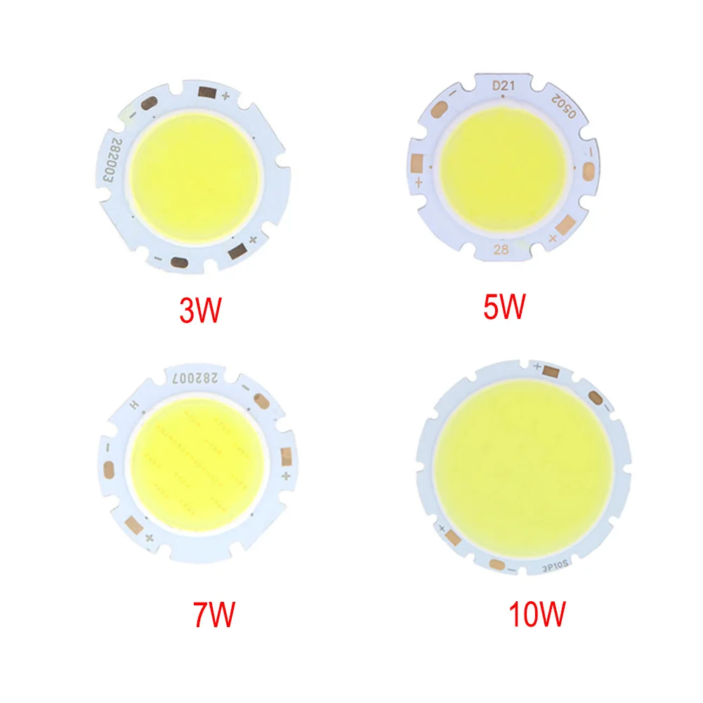 3 Вт/5 Вт/7 Вт/10 Вт круглый COB светодиодный чип интегрированный источник лампы для Vdeo камеры супер яркий светильник лампы бусины белый/теплый белый