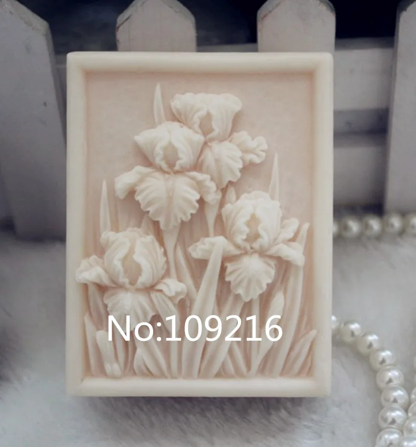 

wholesale!!!1pcs Square Flowers (ZX102) Handmade Soap Mold Crafts DIY Silicone Mould