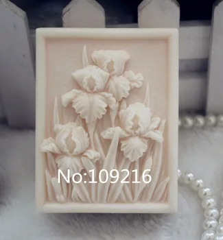 

wholesale!!!1pcs Square Flowers (ZX102) Handmade Soap Mold Crafts DIY Silicone Mould