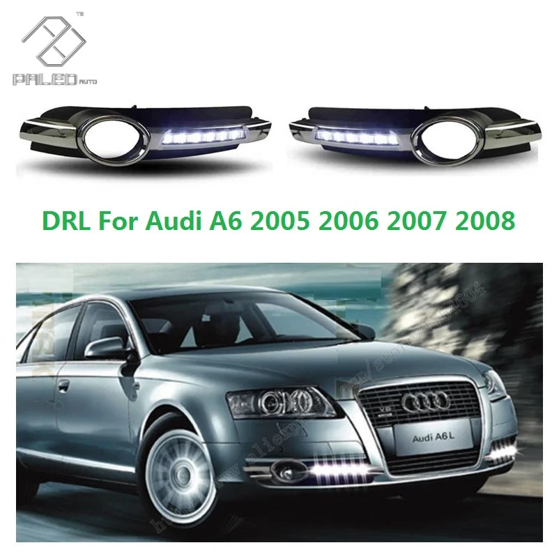 For Audi A6 C6 2005 2006 2007 2008 New High Quality LED DRL Daytime Running Light