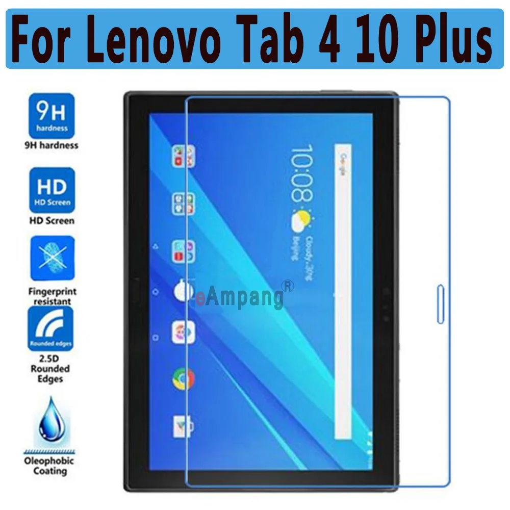 

Tempered Glass for Lenovo Tab 4 10 Plus Screen Protector for Lenovo Tab 4 10 Plus 10.1 inch Scratchproof Ultra Thin High Clear