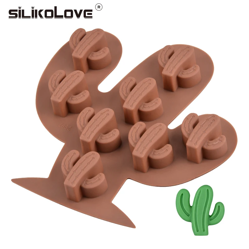 

SILIKOLOVE 8 Cavity Silicone Mold Cake Biscuits Candle Mold DIY Chocolate Mold Fondant Mold Pastry Bread Cake Tools