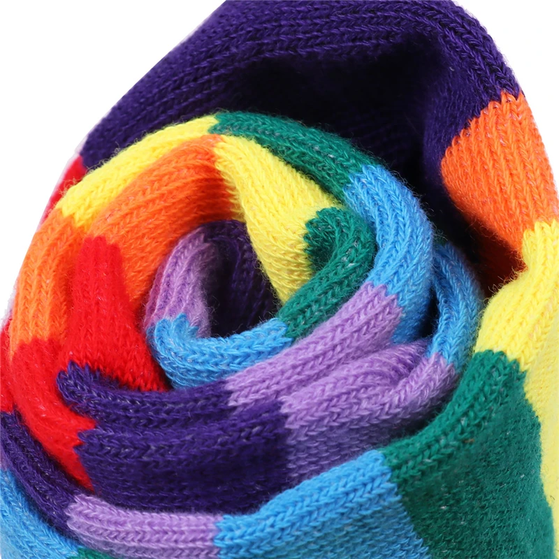 YiZYiF, разноцветные радужные чулки, полосатые гольфы, гетры для рук, перчатки, костюм на Хэллоуин, вечерние, косплей, подарок на праздник