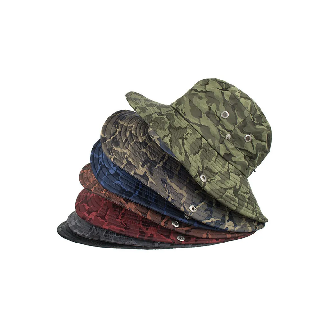woman bucket cap sun hat bucket cap men Beach Casual Summer Outdoor Sun Hat Bucket Mesh Hat Drying Unisex Y611