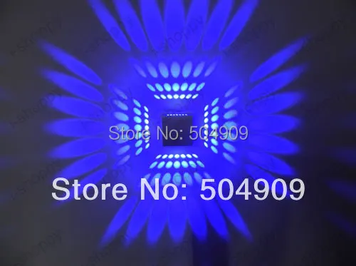 

Blue Cube Box 3W High Power LED Wall light Porch Studio Hotel Lobby Stairs Modern Decor Decking Fixture Lamp Background 150LM