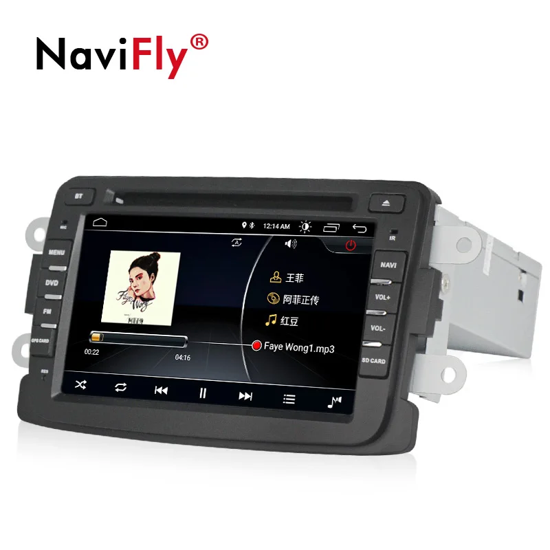 Excellent NaviFly Android 8.1 car dvd for Lada Xray 2/Dacia/Duster/Logan/Sandero support wifi bluetooth gps navigation system 2